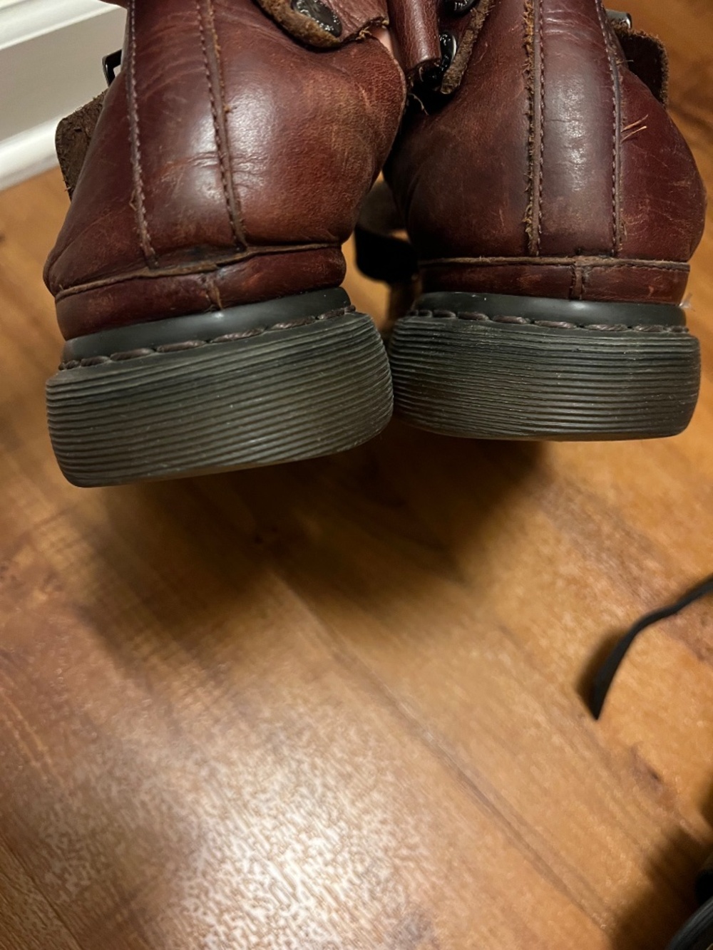 Rare Clarissa Dr. Martens Brown Leather Sandals women’s Size 7 (runs large) - Picture 9 of 11